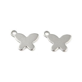 201 Stainless Steel Charms, Butterfly Charm