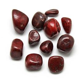 Natural Brecciated Jasper Gemstone Beads, Tumbled Stone, Nuggets, No Hole