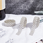 BENECREAT Glitter Glass Hotfix Rhinestone & ABS Imitation Pearl Beads(Hot Melt Adhesive On The Back), Rhinestone Trimming, Costume Accessories