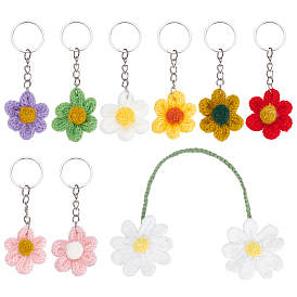 9шт. брелок для ключей в виде костюма ручной работы, с железными кольцами