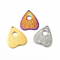 304 Stainless Steel Pendants, Heart with Cat Charms