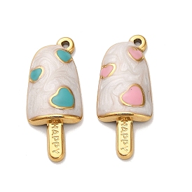 304 подвески из нержавеющей стали, мороженое, с эмалью, реальный 18 k позолоченный, ионное покрытие (ip)