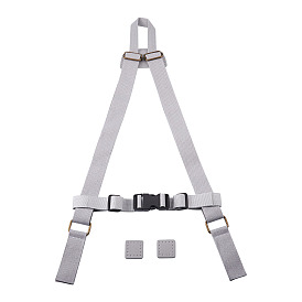 2шт 2 стиль нейлоновые лямки для рюкзака, с регулятором из цинкового сплава, прокладками из полиуретана и нескользящим нагрудным ремнем для рюкзака из полиэстера, с пластиковым регулятором, для замены ремней для мешков