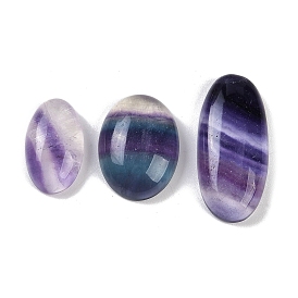 Natural Colorful Fluorite Cabochons, Oval