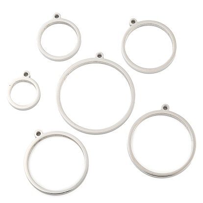 304 подвески из нержавеющей стали для лазерной резки, кольцо очарование