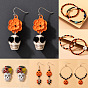 Colorful Skull Beaded Earring for Halloween Costume Party