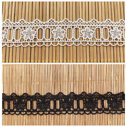 Polyester Lace Trims, Flower Lace Ribbon for Sewing and Art Craft Projects