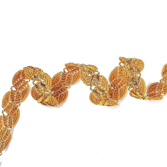 Лента из полиэстера с волнистым узором для аксессуаров одежды, отделка металлической тесьмой, рукоделие и шитье