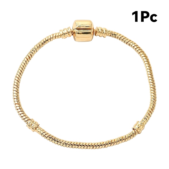 1браслеты из латуни в европейском стиле для изготовления ювелирных изделий, 180x3 мм