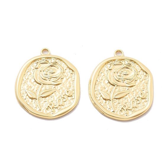 Латунные подвески, без кадмия, без никеля и без свинца, роза