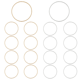 20pcs 2 connecteurs à maillons rapides en laiton de style, anneaux de liaison