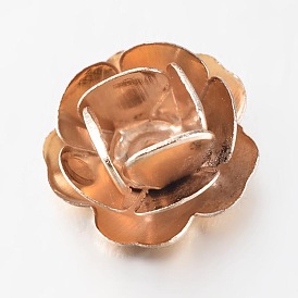 Flower Iron Beads, 11x5.5mm, Hole: 1mm