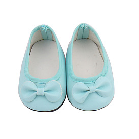 Cloth Doll Shoes, with Bowknot, for 18 "American Girl Dolls Accessories