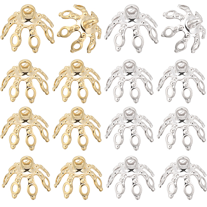 80 шт. 2 цвета, латунные бусины, подвесные дужки, для изготовления стеклянного кулона