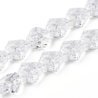 Прозрачные стеклянные бусины нити, самородки