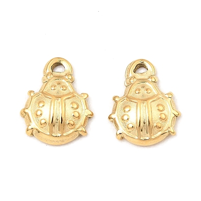 304 Stainless Steel Charms, Beetle Charm
