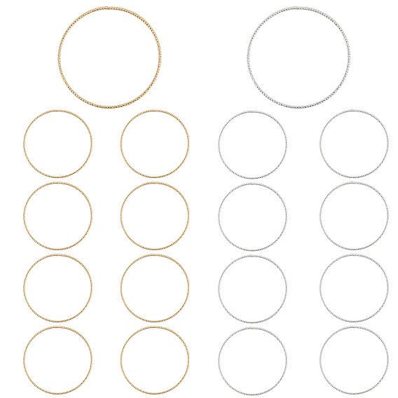 20Pcs 2 Style Brass Quick Link Connectors, Linking Rings