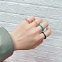 Ретро акриловое кольцо с уксусом, Минималистичное модное невыцветающее прозрачное красочное кольцо на палец для девушки.