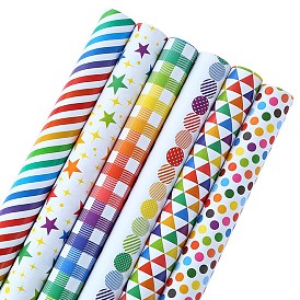 Листы бумаги для упаковки подарков, прямоугольные, сложенный букет цветов украшение оберточной бумаги