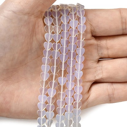 Opalite бисер пряди, сердце