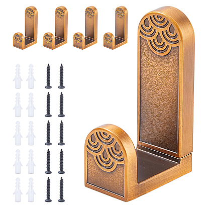 L-Shaped Zinc Alloy Clothing Hook