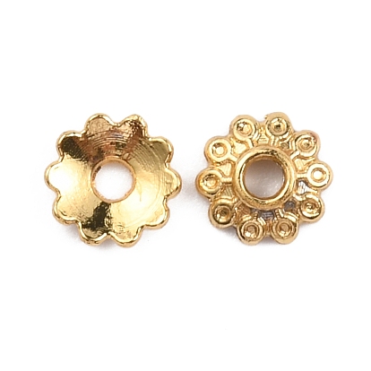 Zinc Alloy Bead Caps, Multi-Petal, Long-lasting, Flower
