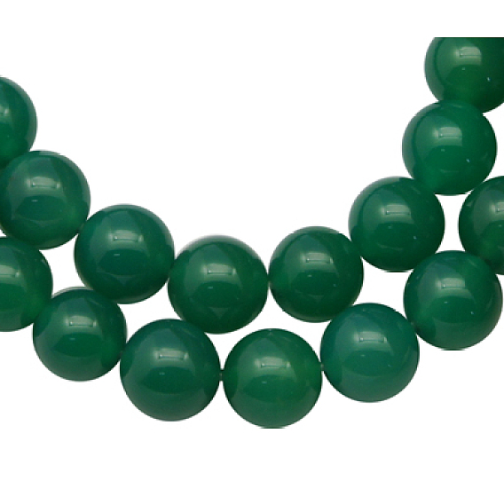 Природных бисера агат, окрашенные, окрашенные, круглые