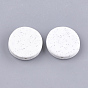 Handmade Polymer Clay Beads, Flat Round