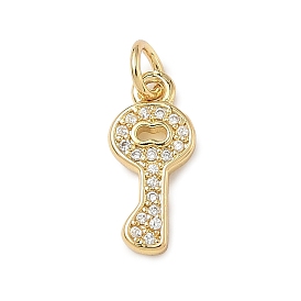 Латунные микро проложить кубического циркония подвески, без кадмия и без свинца, ключ, с целью перехода в кольце