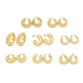 Ion Plating(IP) 304 Stainless Steel Earrings for Women