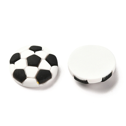 Resin Cabochons, for DIY Mobile Phone Case Decoration, Football