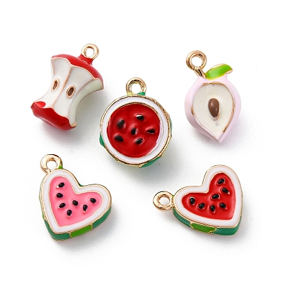 Сплав эмали прелести, шарм персик/яблоко/арбуз, золотые