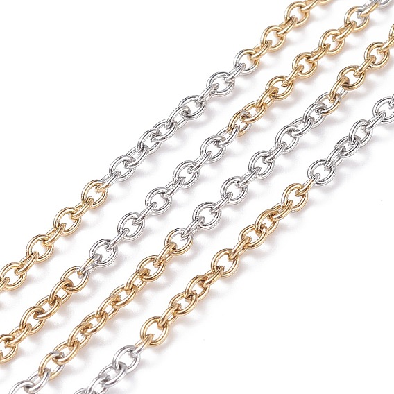 Двухцветные 304 канатные цепи из нержавеющей стали, с катушкой, несварные