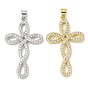 Стойка металлическая латунная микропрофилированная кубическая циркония подвески, долговечный, без свинца и без кадмия, крест прелести, религия