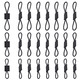 24 Stück 3 Stile Nylon mit Gummi-Klammer für taktische Ausrüstung, Elastisches Bindeband mit Schnalle für taktische Westen, Rucksäcke und Taschen