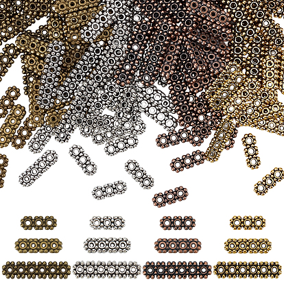 240 шт. 12 стили тибетские литые распорки, прямоугольные