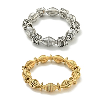 Ионное покрытие (ip) регулируемые 304 браслеты из нержавеющей стали с двухконусной пружиной