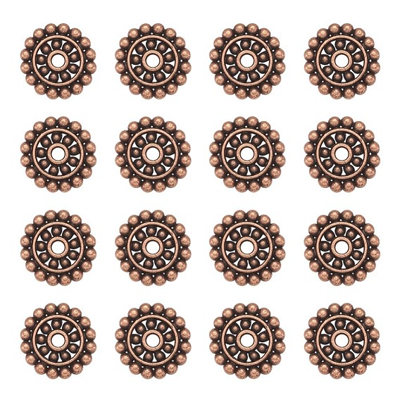 Tibetan Style Alloy Spacer Beads, Daisy