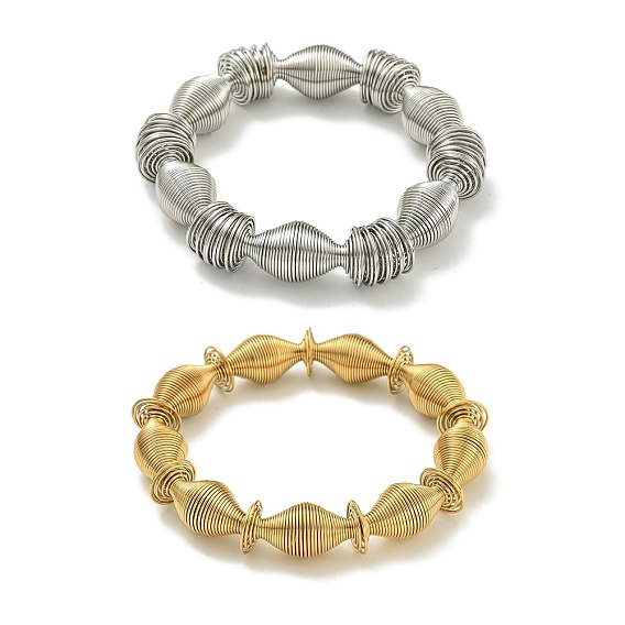 Ионное покрытие (ip) регулируемые 304 браслеты из нержавеющей стали с двухконусной пружиной