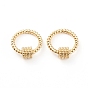 Brass Screw Carabiner Lock Charms, for Necklaces Making, Quick Links, Cadmium Free & Lead Free, Long-Lasting Plated, Ring