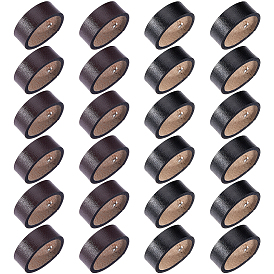 24 шт. 2 цвета: кожа коровы и петли из сплава, аксессуары для пряжек мужских ремней, кольцо