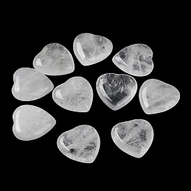 Натуральные кварцевые кристаллы в форме сердца из пальмовых камней, Хрустальный карманный камень для балансировки Рейки, медитации, украшения дома
