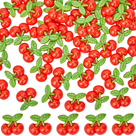 50 шт. Кабошоны из смолы, имитация еды, вишня