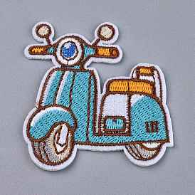Computerized Embroidery Cloth Iron on/Sew on Patches, Costume Accessories, Motorbike