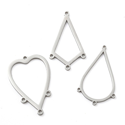 Сердце/капля/воздушный змей 304 звенья компонентов люстры из нержавеющей стали, лазерная резка