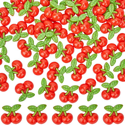 50 шт. Кабошоны из смолы, имитация еды, вишня