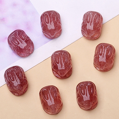 Натуральный кварцевый кварц, кролик