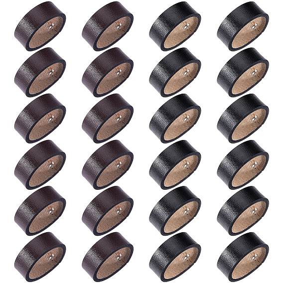 24 шт. 2 цвета: кожа коровы и петли из сплава, аксессуары для пряжек мужских ремней, кольцо