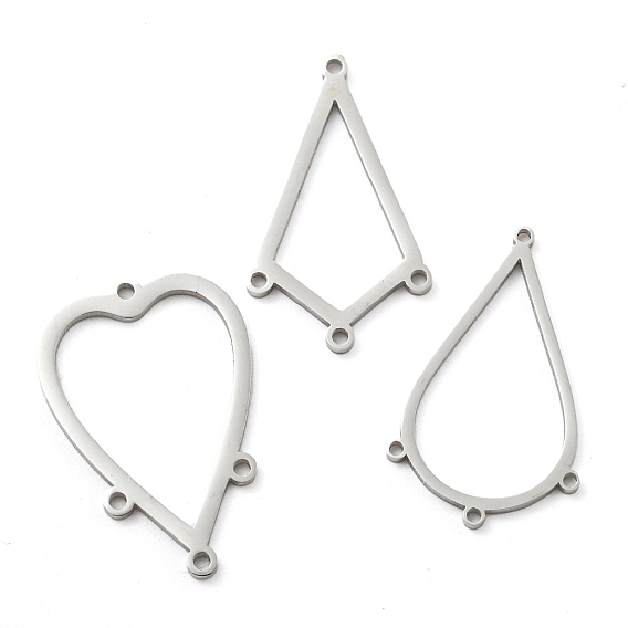 Сердце/капля/воздушный змей 304 звенья компонентов люстры из нержавеющей стали, лазерная резка