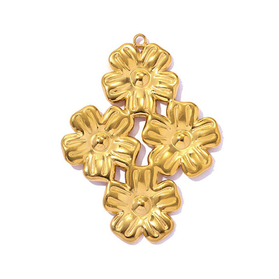 304 подвески из нержавеющей стали, подвеска в виде цветочного букета, ионное покрытие (ip), долговечный